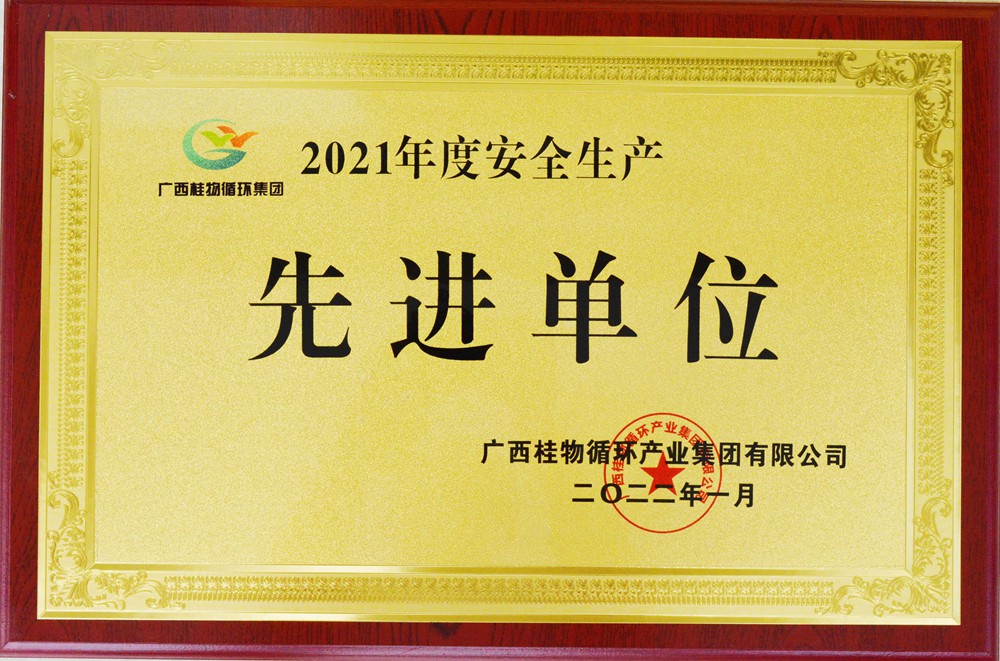 2021年度安全生产工作先进单位